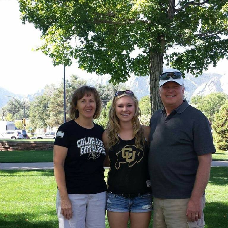 CU pic with the parents
